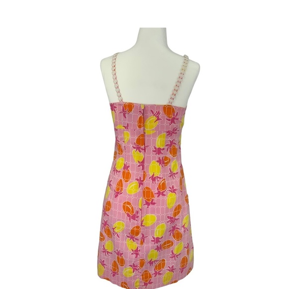 Lily Pulitzer Pineapple Cotton Summer Dress C4 - Picture 3 of 4